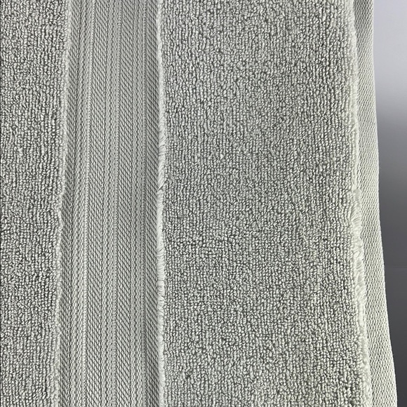 3 Pc Brooks Brothers Gray Bath Towel Set Premium Cotton Zero Twist Solucell NEW - Picture 8 of 9